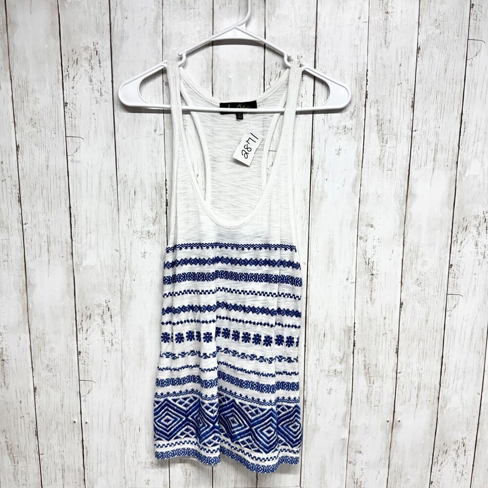 Sam Edelman Shirt Women Size Medium Aztec Sleeveless Tank Blouse Lightweight
